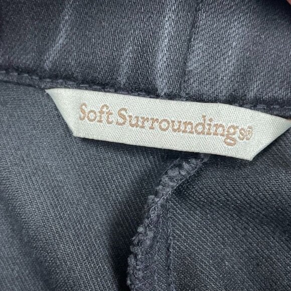 Soft Surroundings Black Pull-On Slim Stretch Pants Size M a1175 - Picture 6 of 10